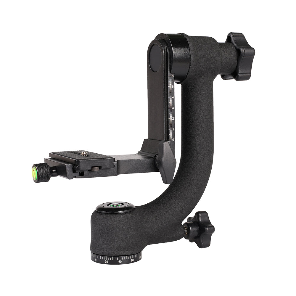 QINGZHUANGSHIDAI Q35 360 Degree Panoramic Gimbal Tripod Connector for DSLR Camera Telephoto Lens QINGZHUANGSHIDAI Q35 360 Degree Panoramic Gimbal Tripod Connector for DSLR Camera Telephoto Lens